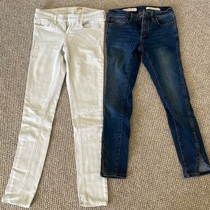 2 pairs of Pilcro and the Letterpress jeans from Anthropologie.